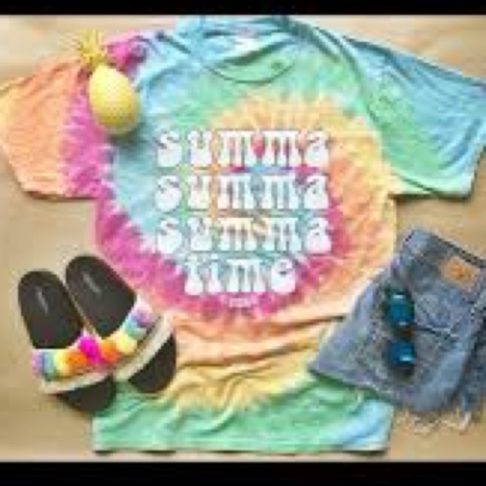 Prickly Pear Texas Summa Time Tie Dye Tee - SM